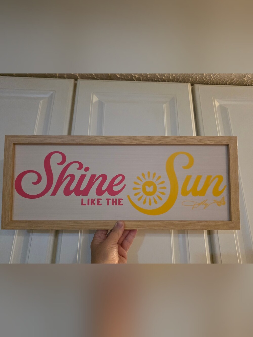 Dolly Parton Shine Like the Sun Picture Art 8 x 20 Dolly sign